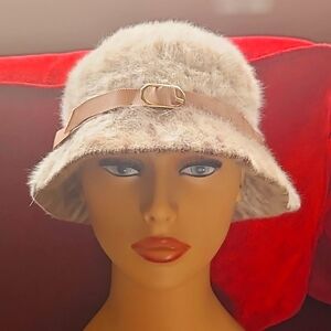 Vintage Kangol furry angora winter bucket hat